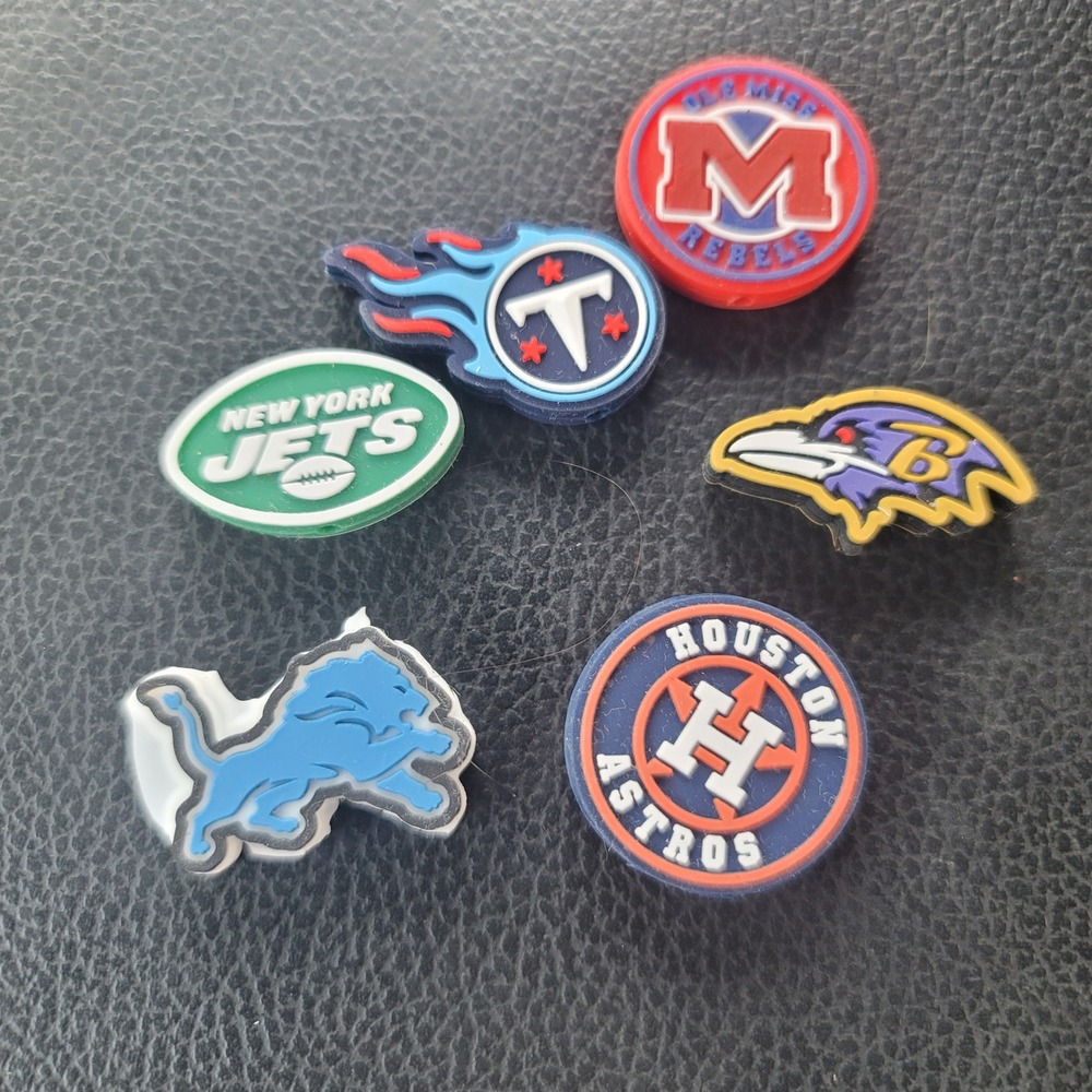 NFL MLB NCAA Sports Team‎ Bead Pen Charms New York Jets Titans Astros